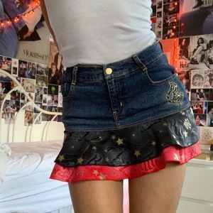 Y2K Vintage Denim Mini Skirt